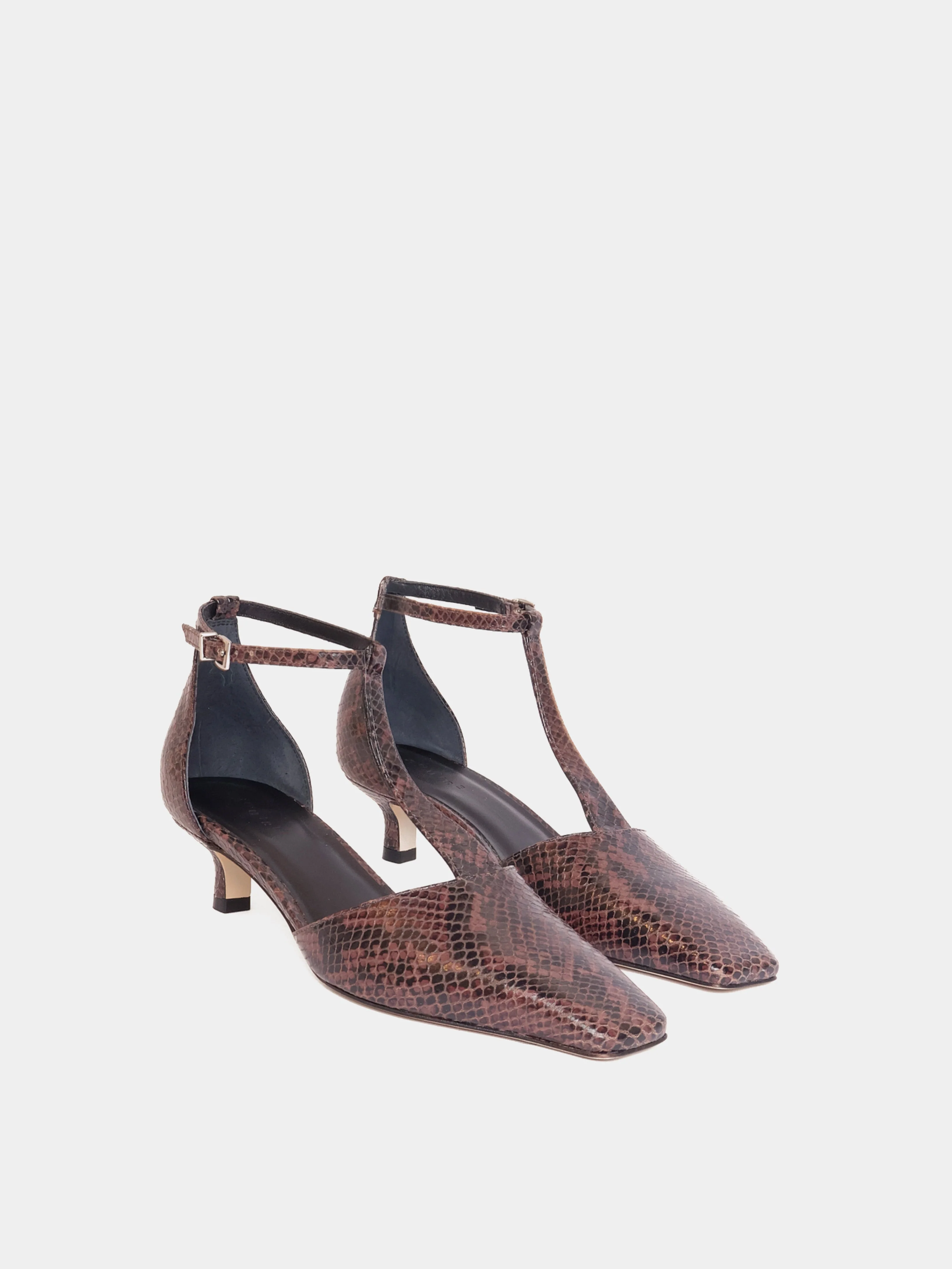 Almada Brown Snake Pump - Image 3