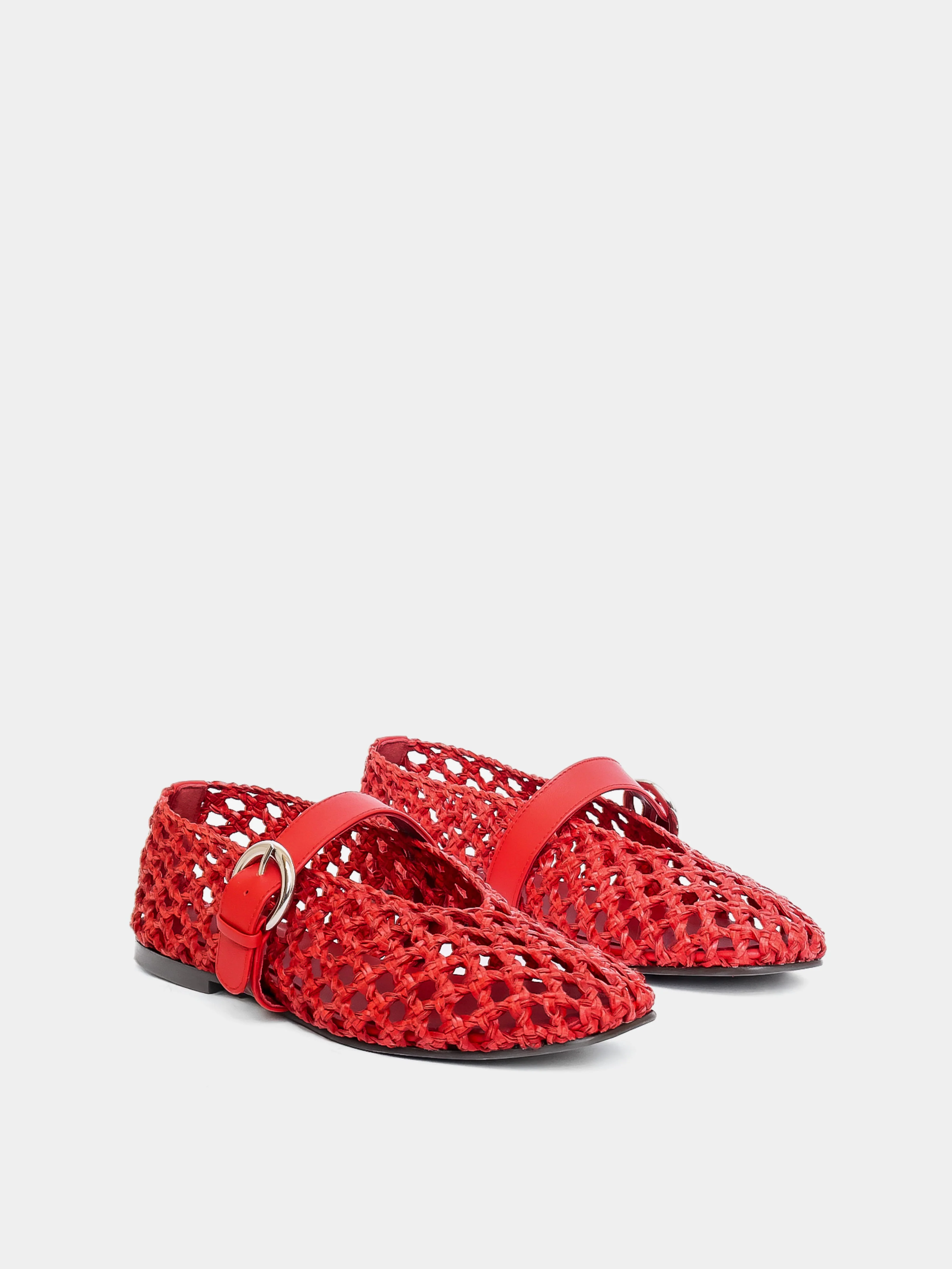 Aveiro Red Woven Ballerina - Image 3