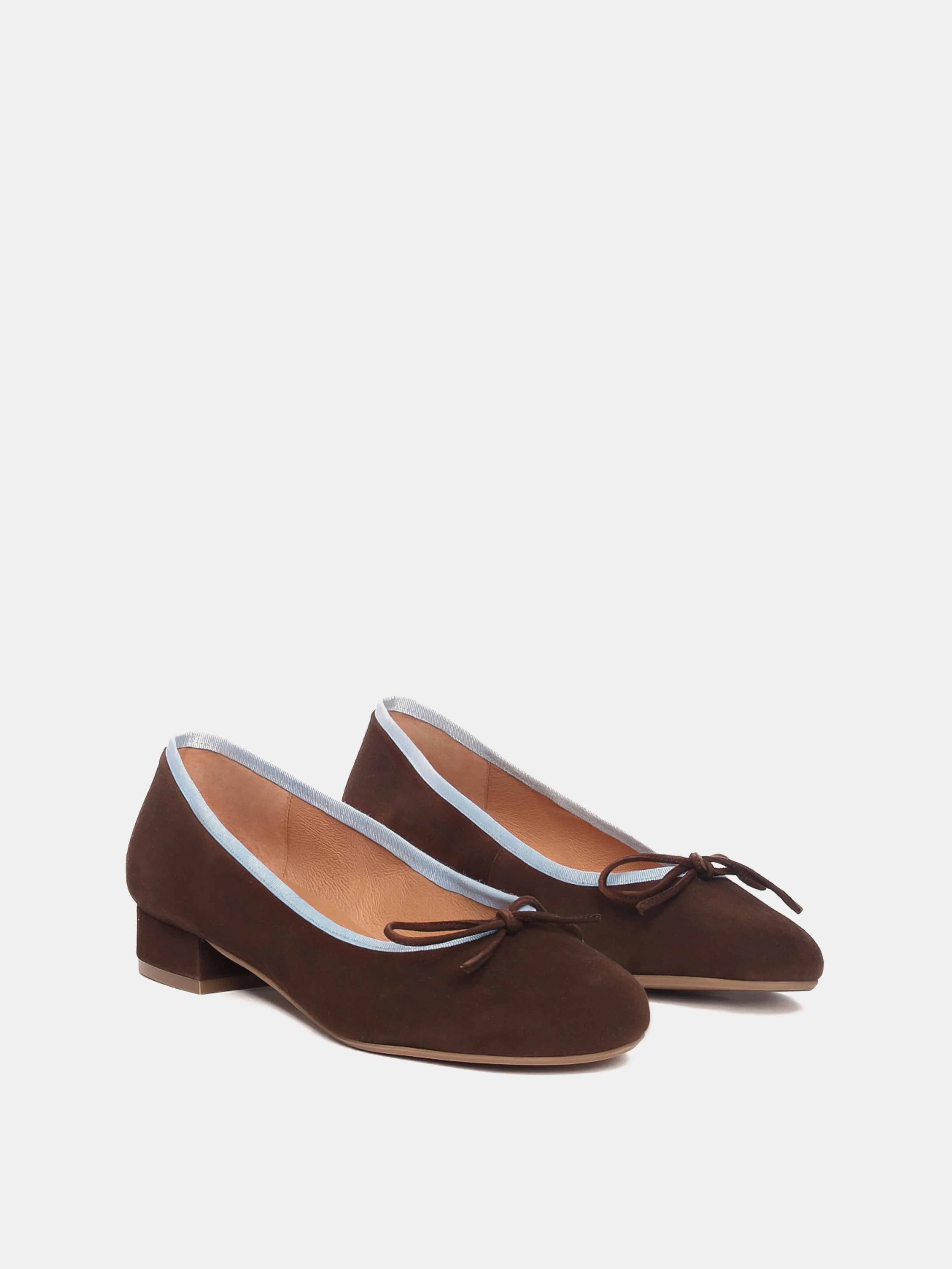 Covelo Brown Suede Ballerina - Image 3