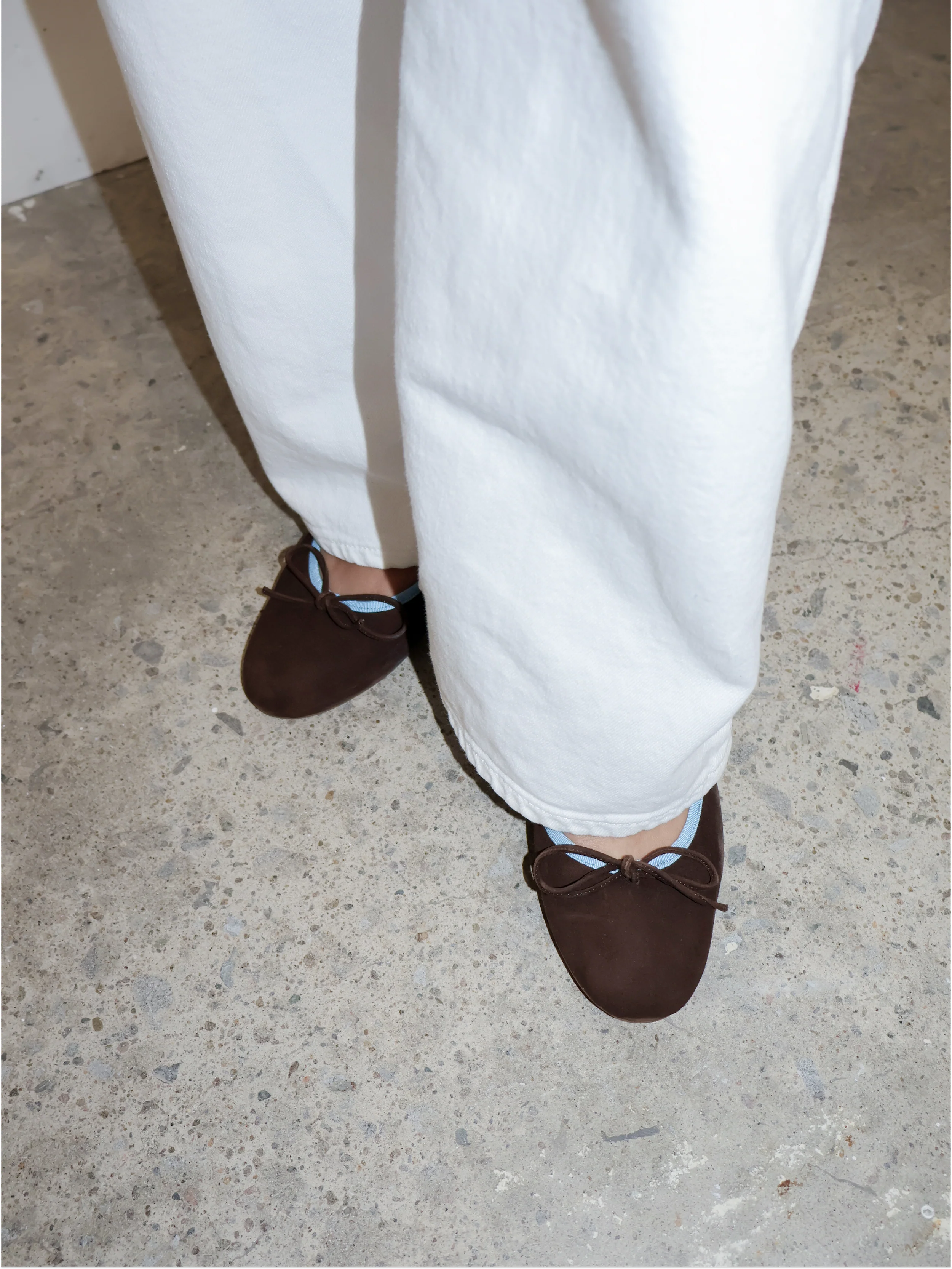 Covelo Brown Suede Ballerina - Image 4