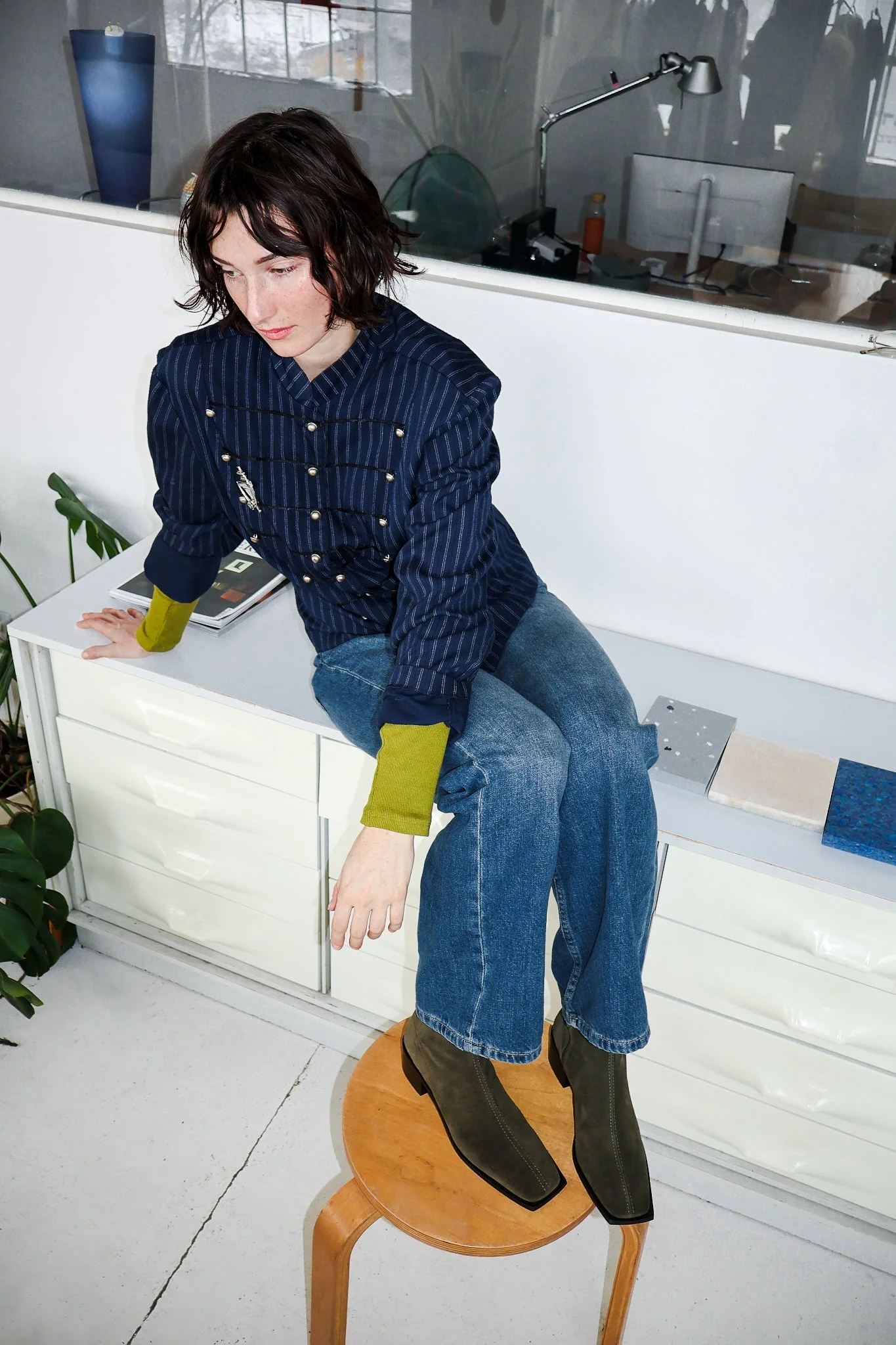 Palma Olive Suede Boot - Image 6
