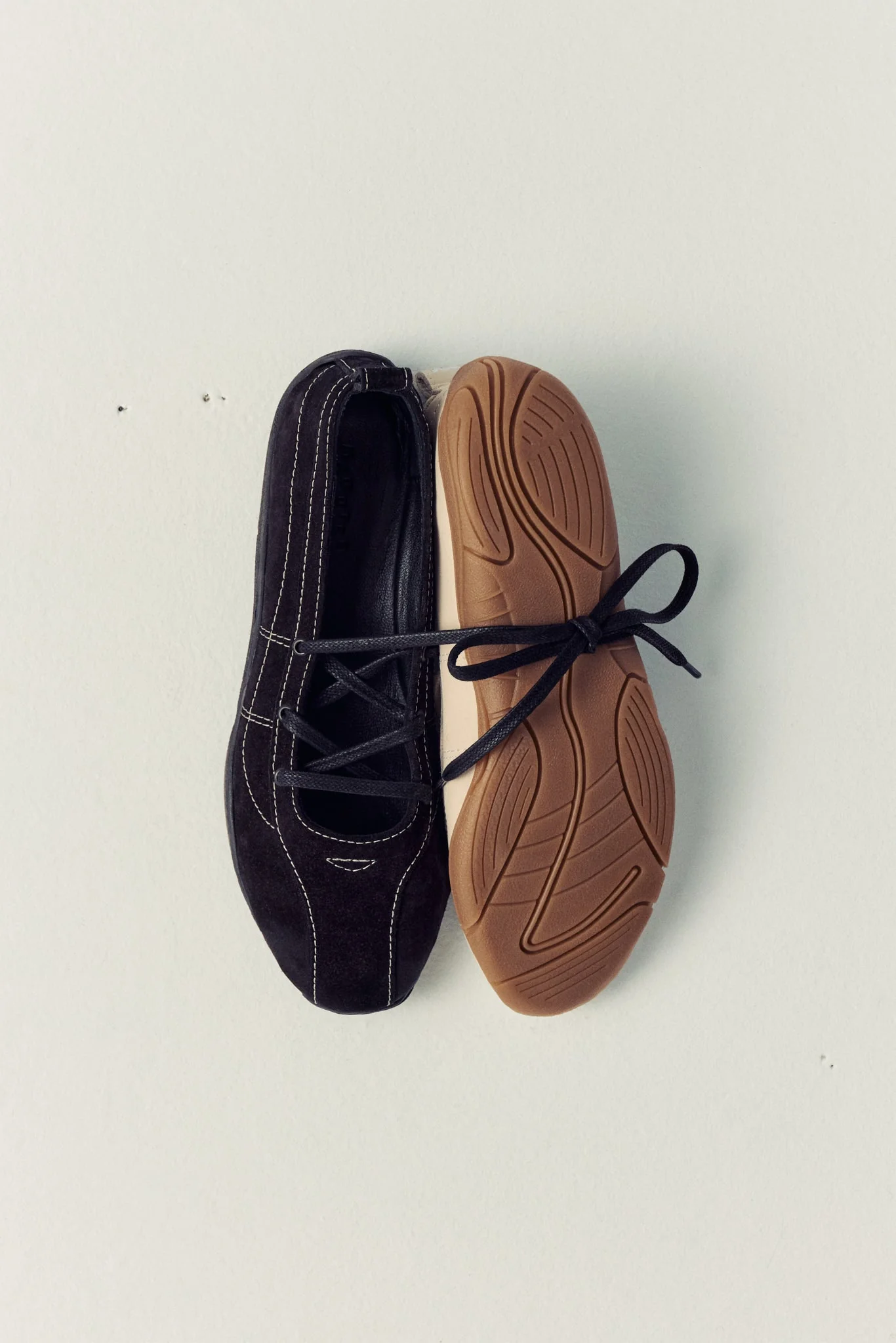 Zava Black Suede Ballerina - Image 2