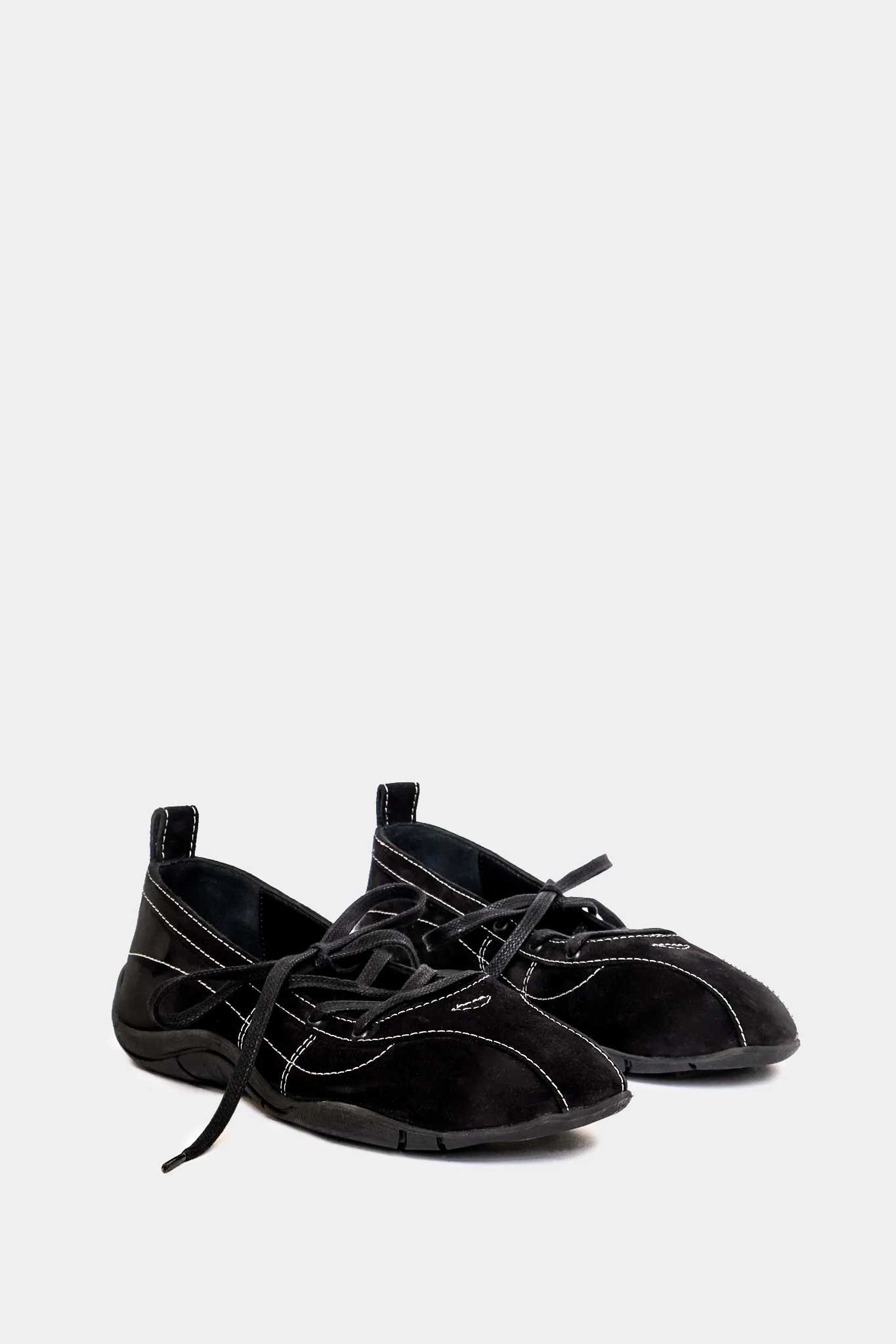 Zava Black Suede Ballerina - Image 5